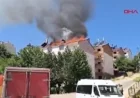 Tunceli’de çatı yangını