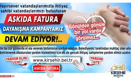 Kırşehir’de dayanışma kampanyası sürüyor