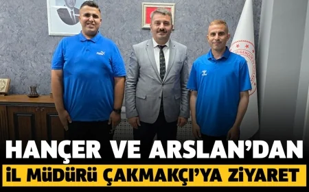 Hançer ve Aslan’dan Spor İl Müdürü Çakmakçı’ya ziyaret