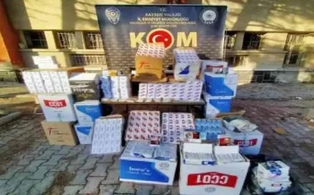 220 bin makaron ele geçirildi