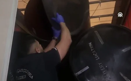 Boruların içerisinde göçmenler yakalandı