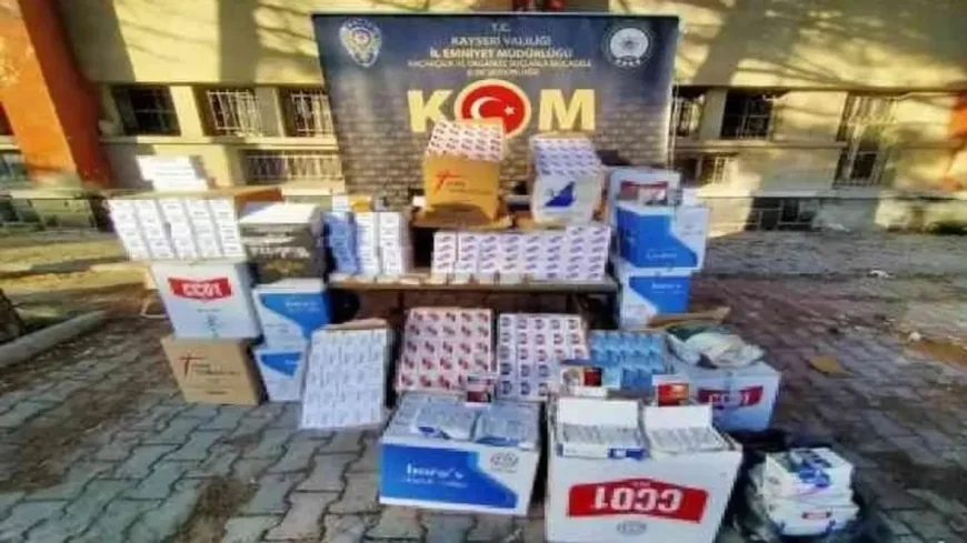 220 bin makaron ele geçirildi